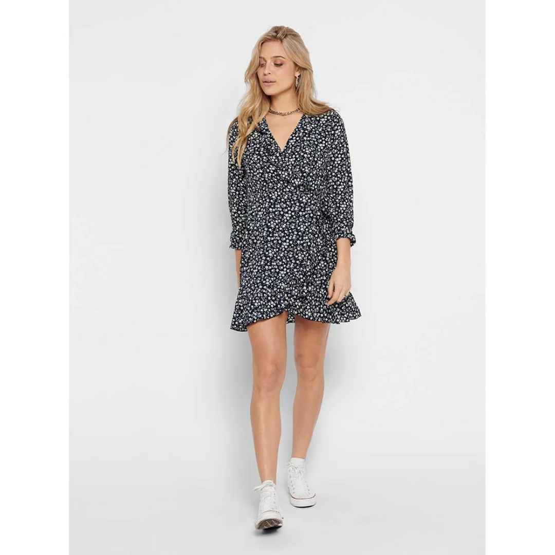 ONLY Shirtkleid Mini Blusen Wickelkleid Langarm Dress ONLCARLY (kurz) 4714 günstig online kaufen