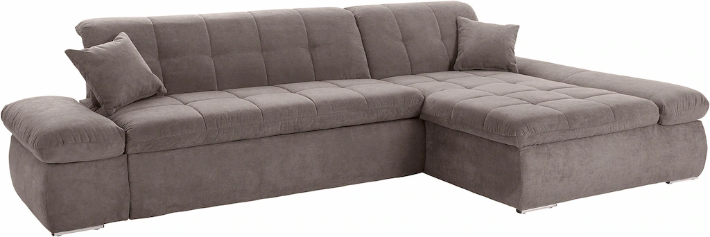 DOMO collection Ecksofa "NMoric XXL, B/T/H: 300/172/80cm, L-Form", wahlweis günstig online kaufen
