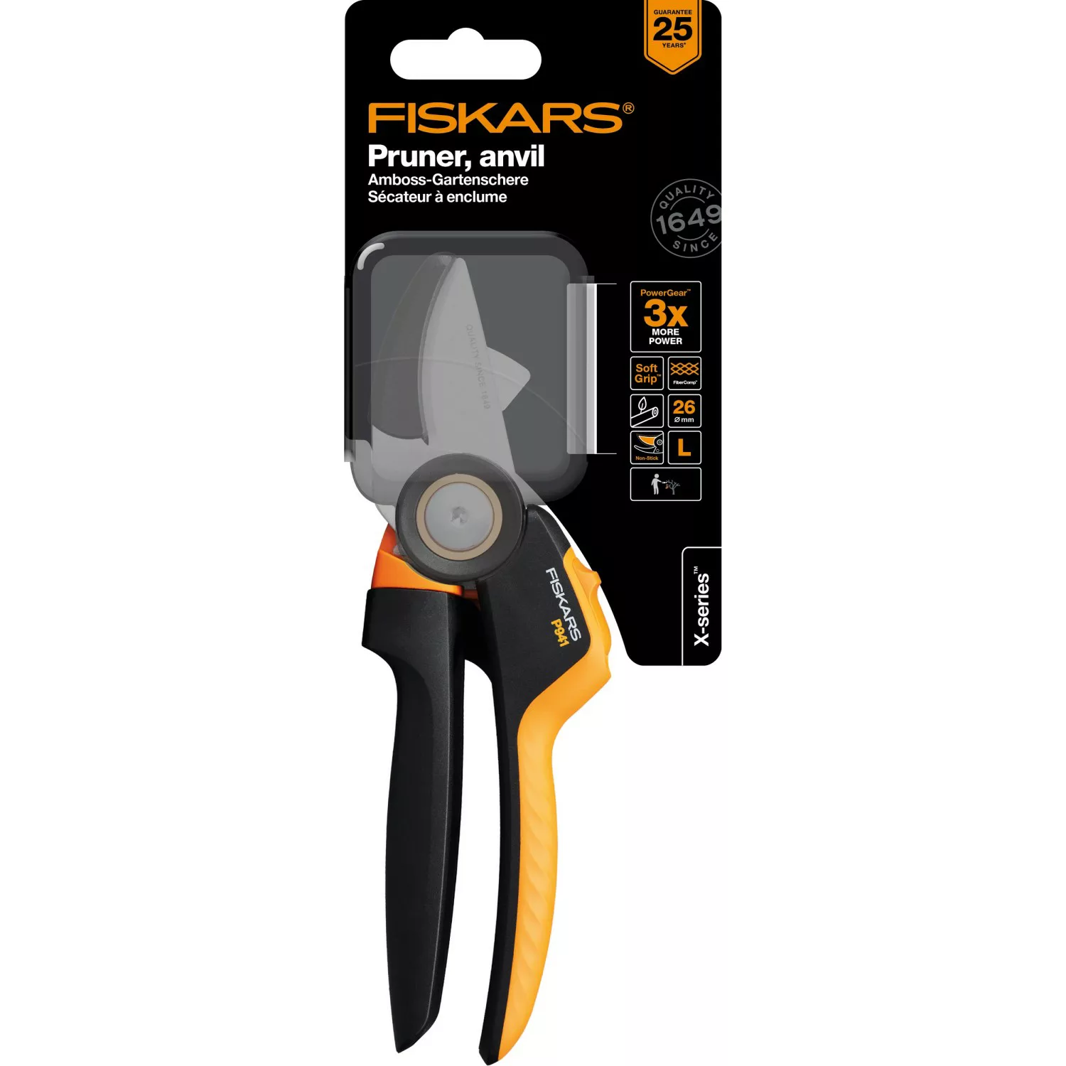 Fiskars Amboss-Gartenschere X-series P941 M günstig online kaufen