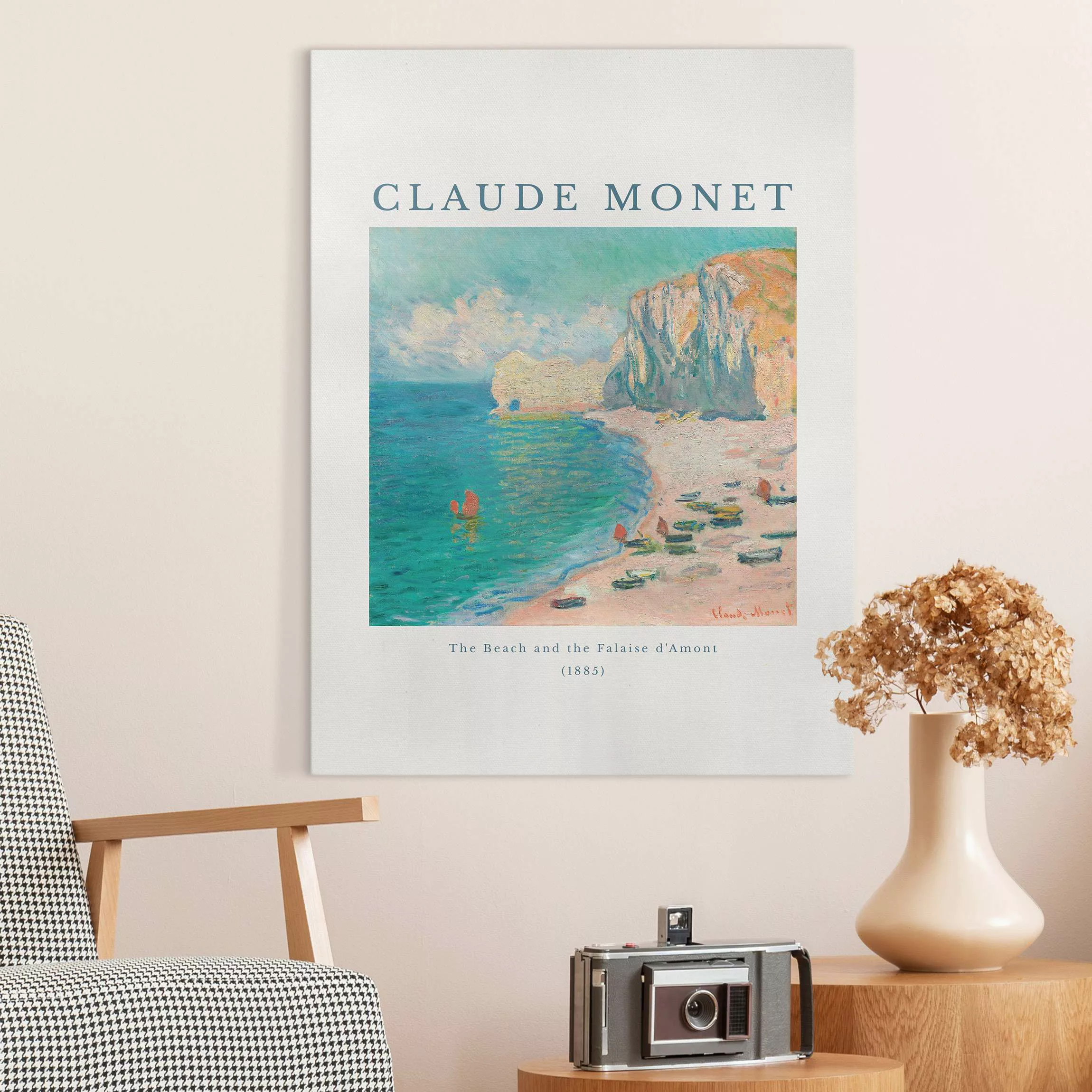 Leinwandbild Claude Monet - Der Strand günstig online kaufen