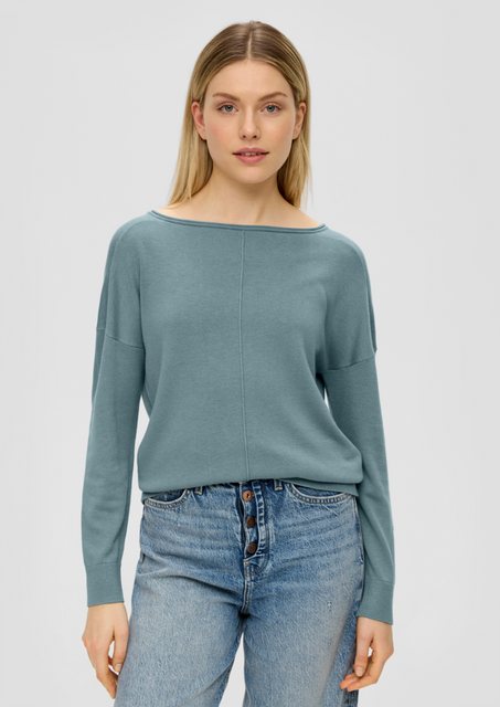 s.Oliver Strickpullover Strickpullover im Loose Fit Teilungsnaht günstig online kaufen