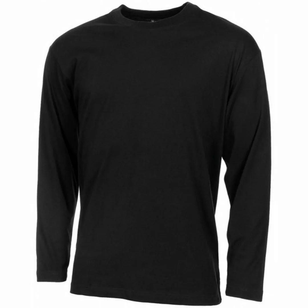 MFH Langarmshirt US Shirt, langarm, schwarz, 170 g/m² - XXL (1-tlg) günstig online kaufen