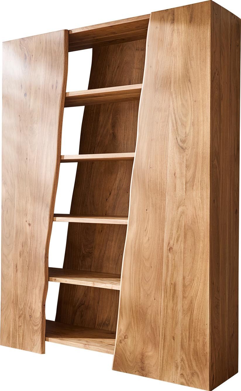DELIFE Regal Live-Edge, Akazie Natur 140x195 günstig online kaufen