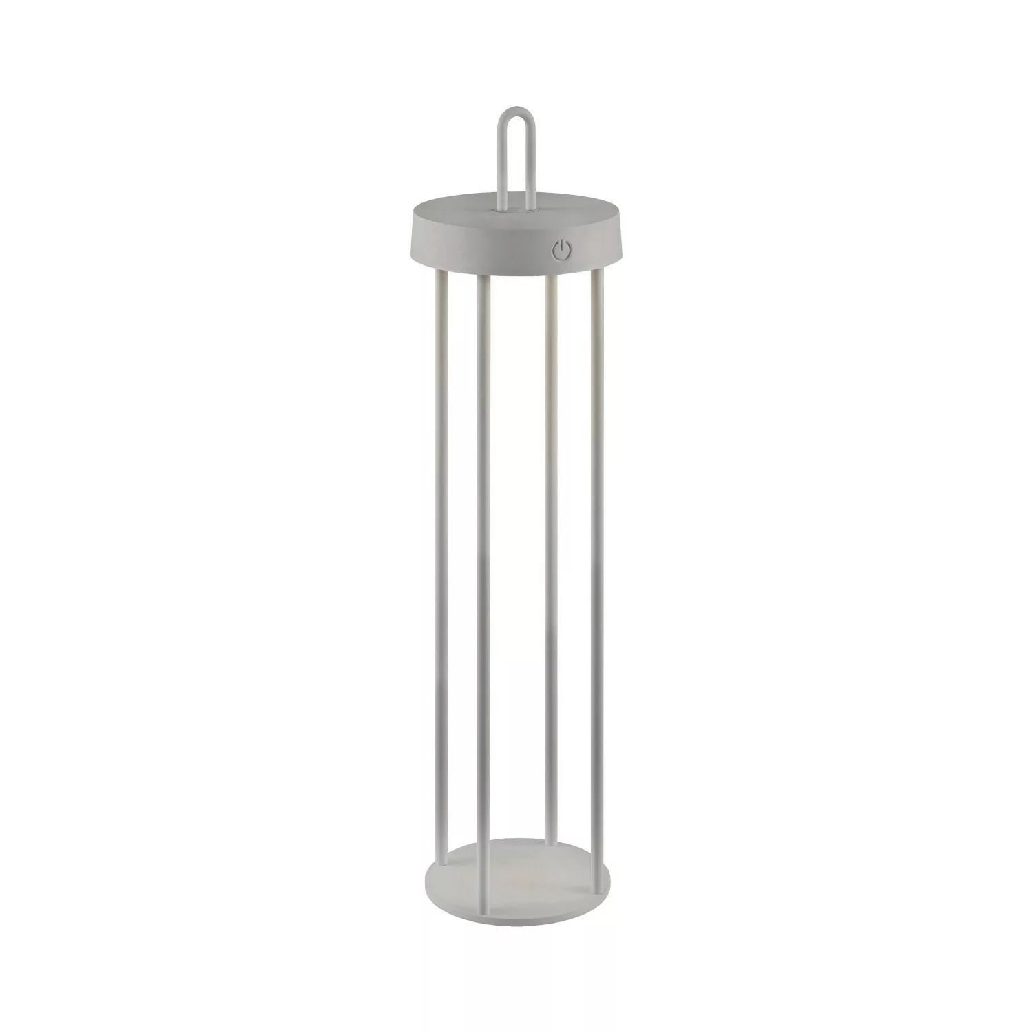 JUST LIGHT. LED-Akku-Tischlampe Anselm grau-beige 50cm Eisen günstig online kaufen