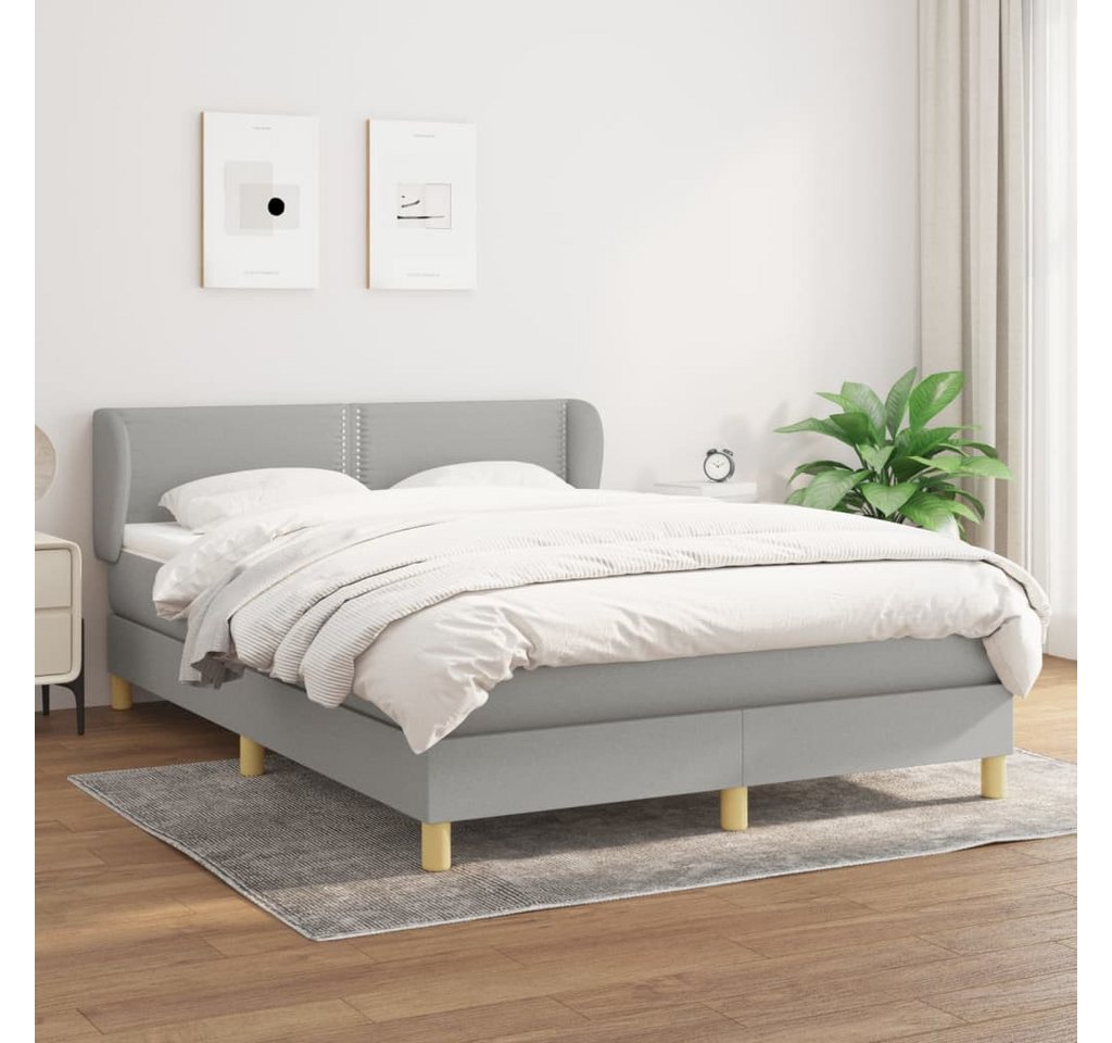 vidaXL Boxspringbett Bett Boxspringbett mit Matratze & Topper Stoff verschi günstig online kaufen