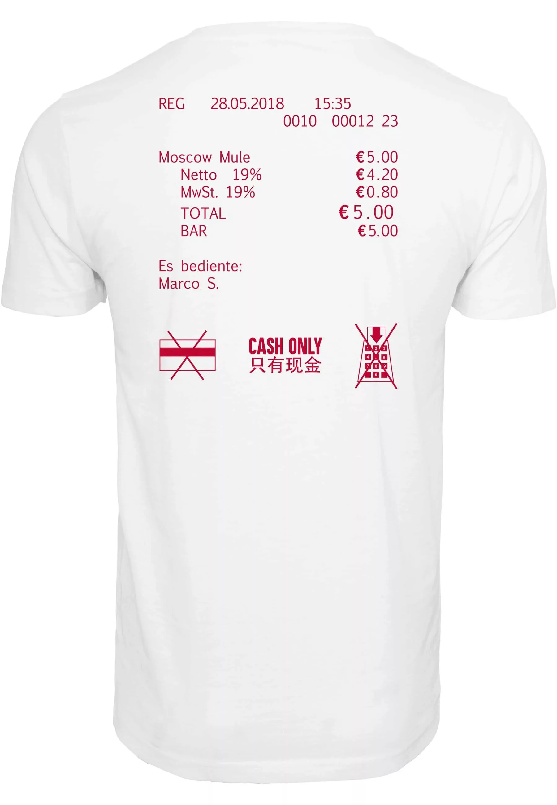 MisterTee Kurzarmshirt "MisterTee Herren Cash Only Tee", (1 tlg.) günstig online kaufen