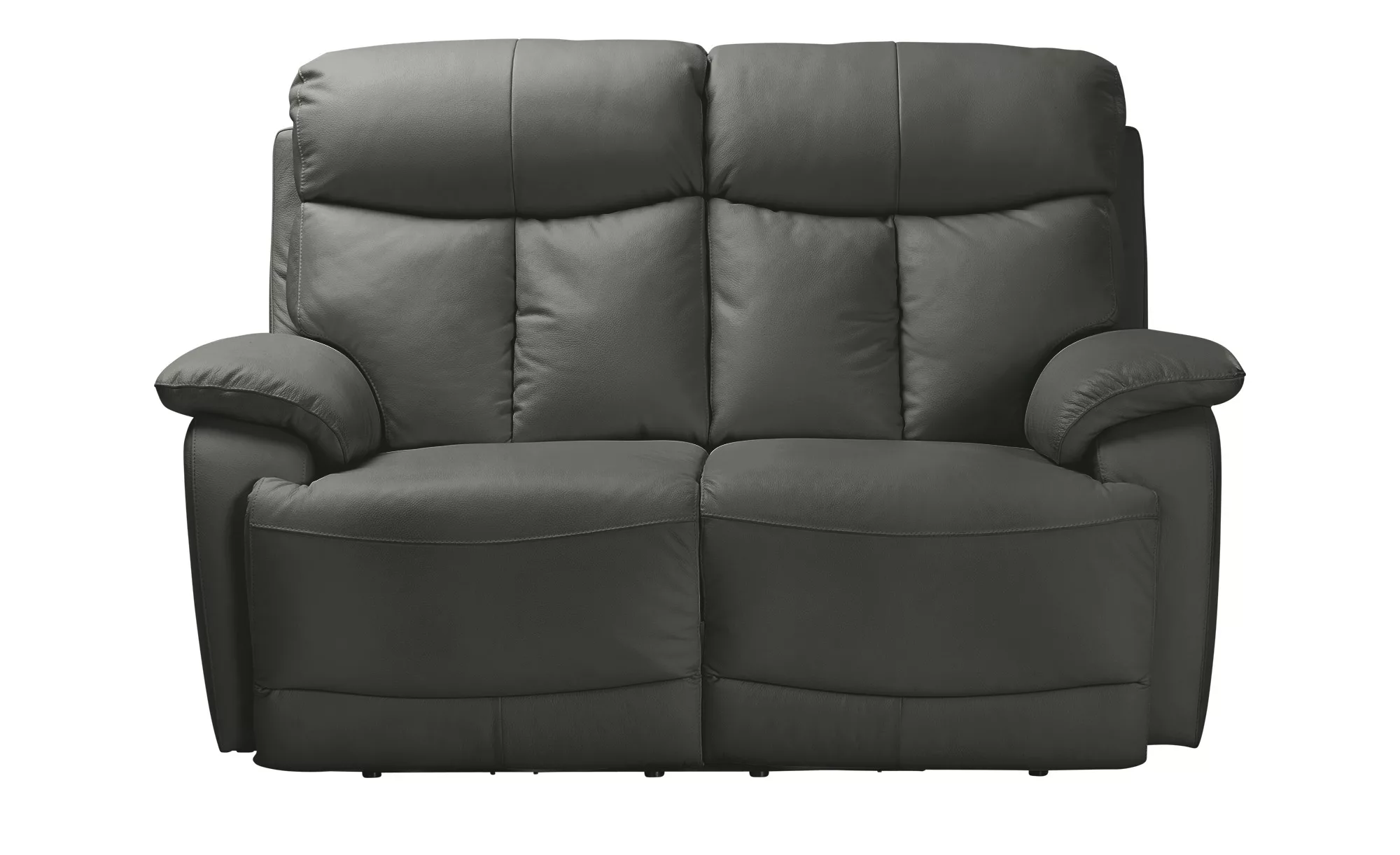 Wohnwert Ledersofa  Ambra - grau - 160 cm - 102 cm - 102 cm - Polstermöbel günstig online kaufen