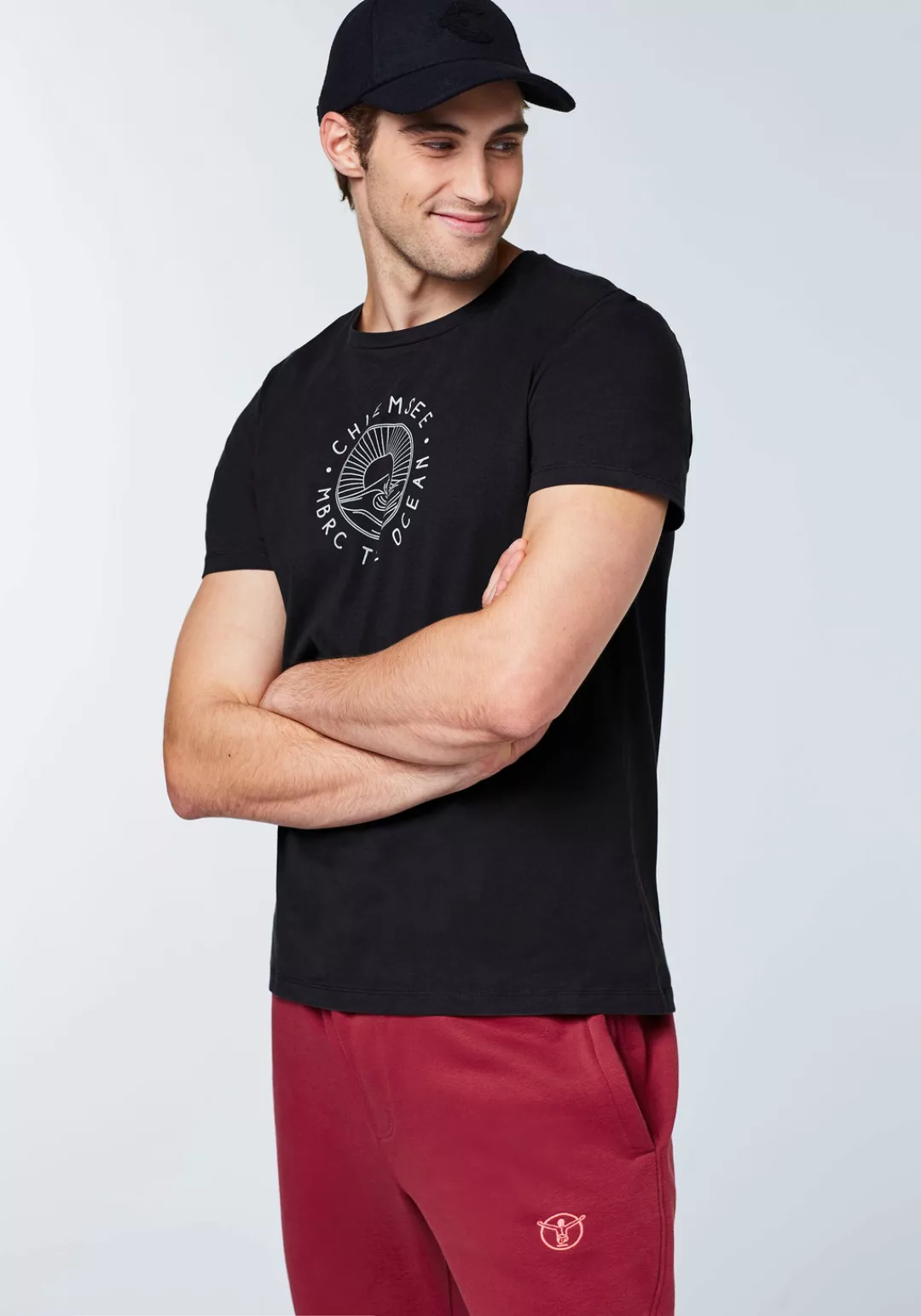 Chiemsee Print-Shirt T-Shirt mit Wellenmotiv 1 günstig online kaufen