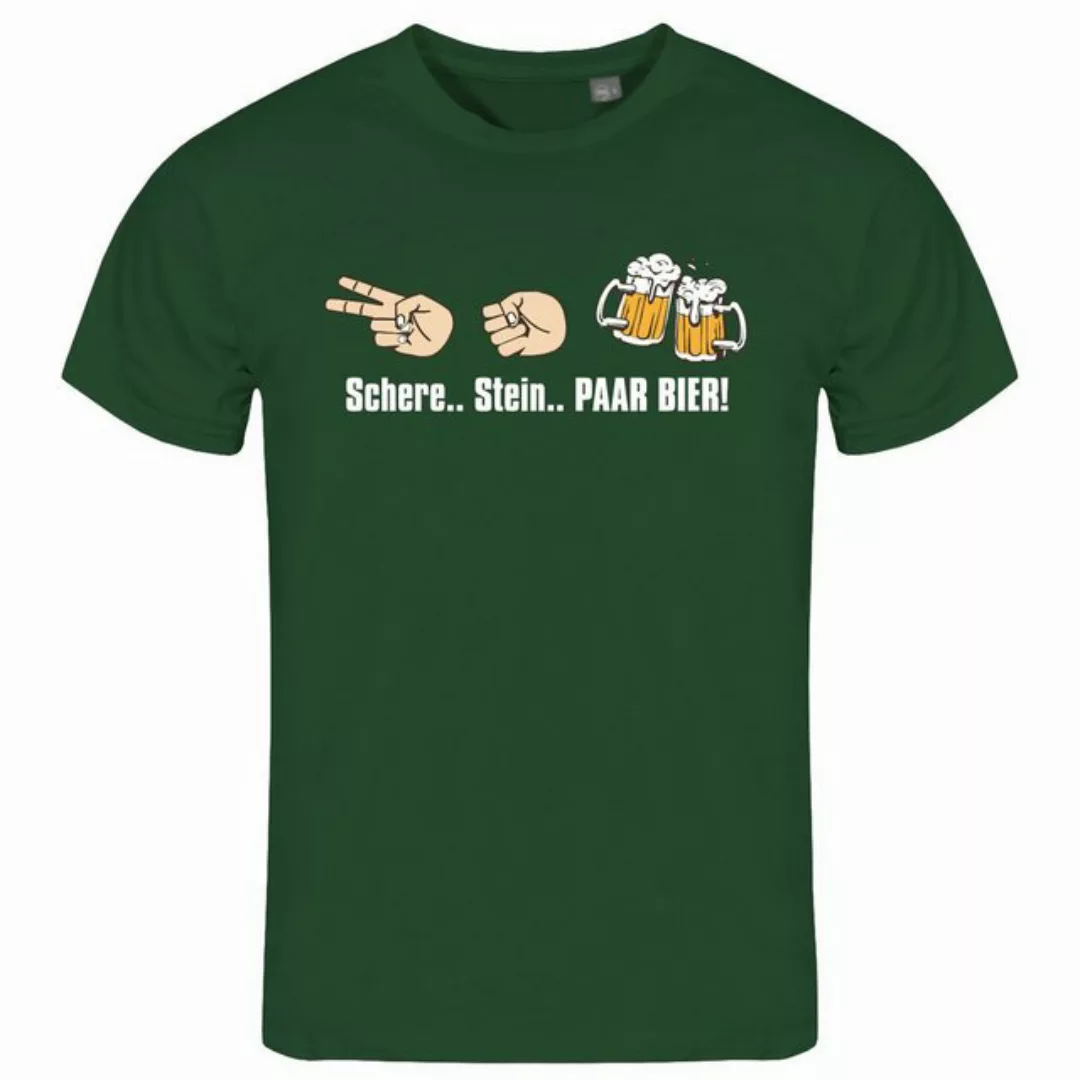 deinshirt Print-Shirt Herren T-Shirt Schere Stein paar Bier Funshirt mit Mo günstig online kaufen