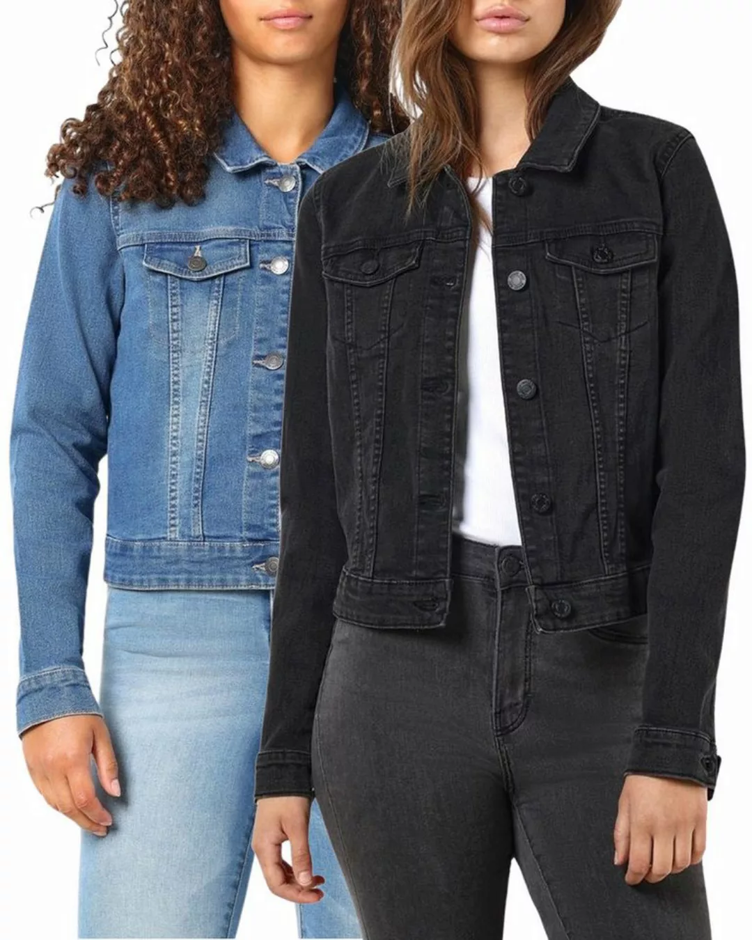 Noisy may Jeansjacke (Set) Basic Übergangsjacke im Doppelpack günstig online kaufen