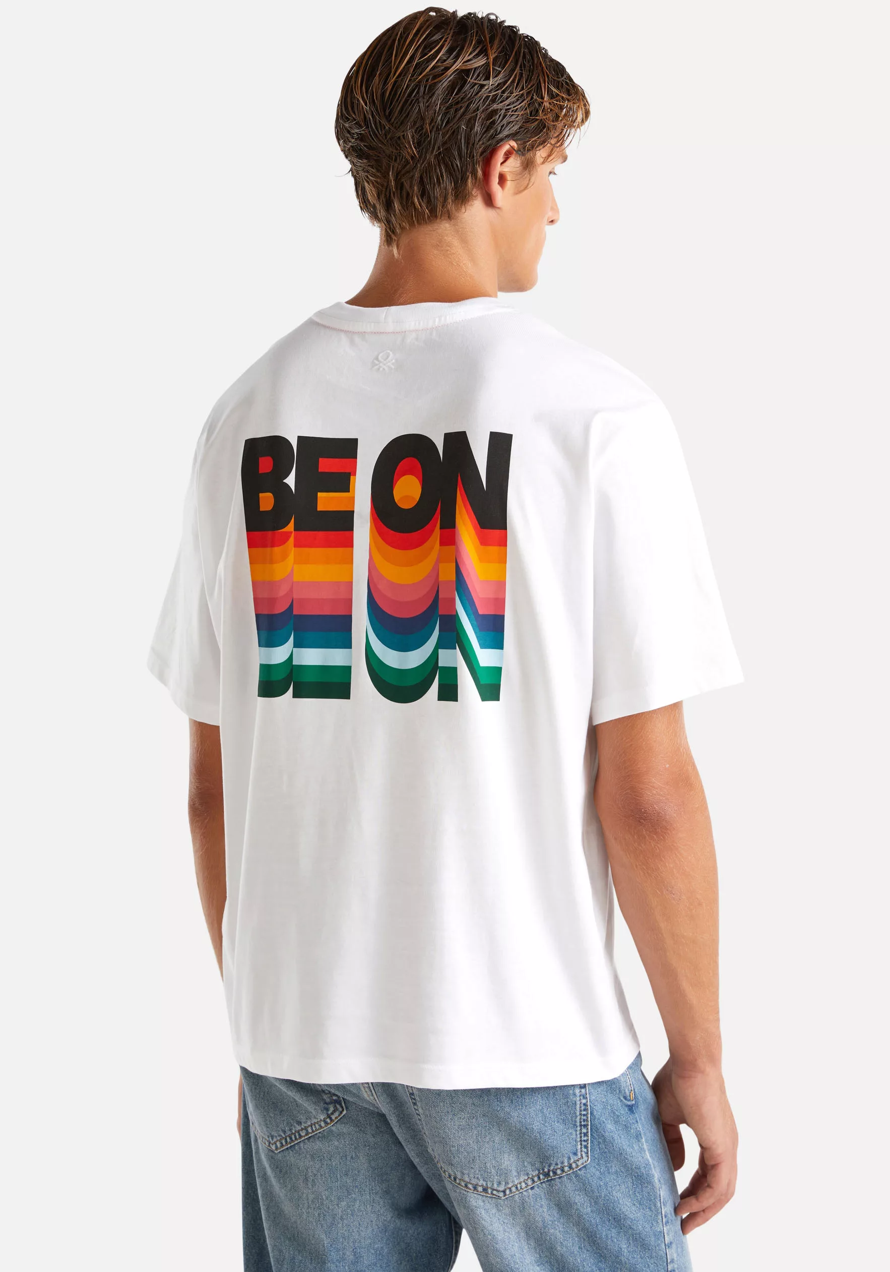 United Colors of Benetton T-Shirt mit Rückenprint günstig online kaufen