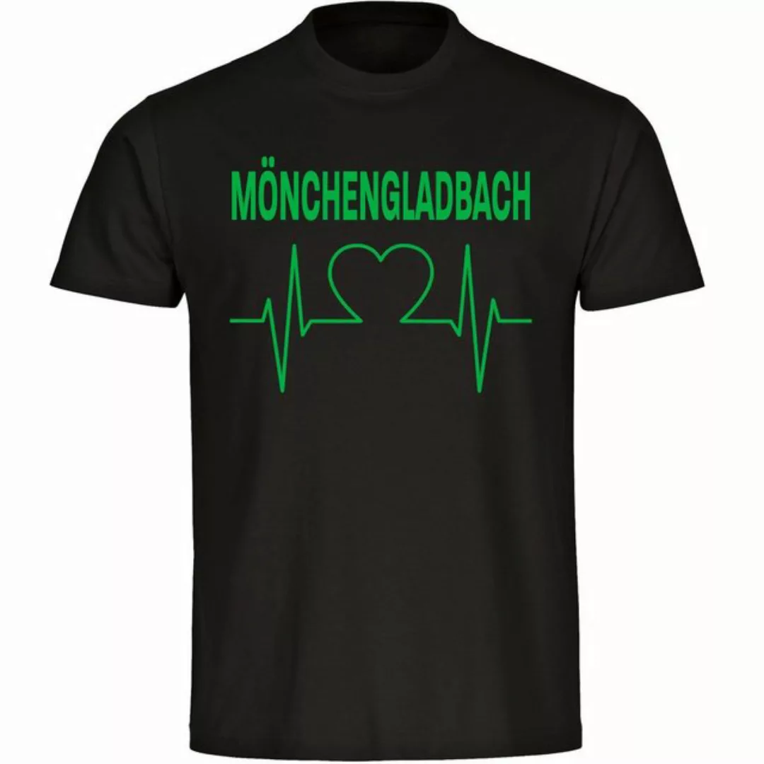 multifanshop T-Shirt Herren Mönchengladbach - Herzschlag - Männer günstig online kaufen
