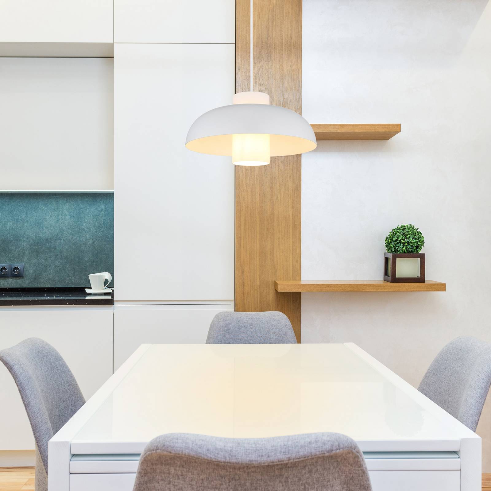 Globo Lighting Pendelleuchte   ¦ weiß ¦ Maße (cm): B: 38 H: 120  Ø: 38 Lamp günstig online kaufen