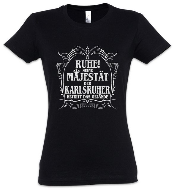 Urban Backwoods Print-Shirt Seine Majestät Der Karlsruher Damen T-Shirt Wil günstig online kaufen