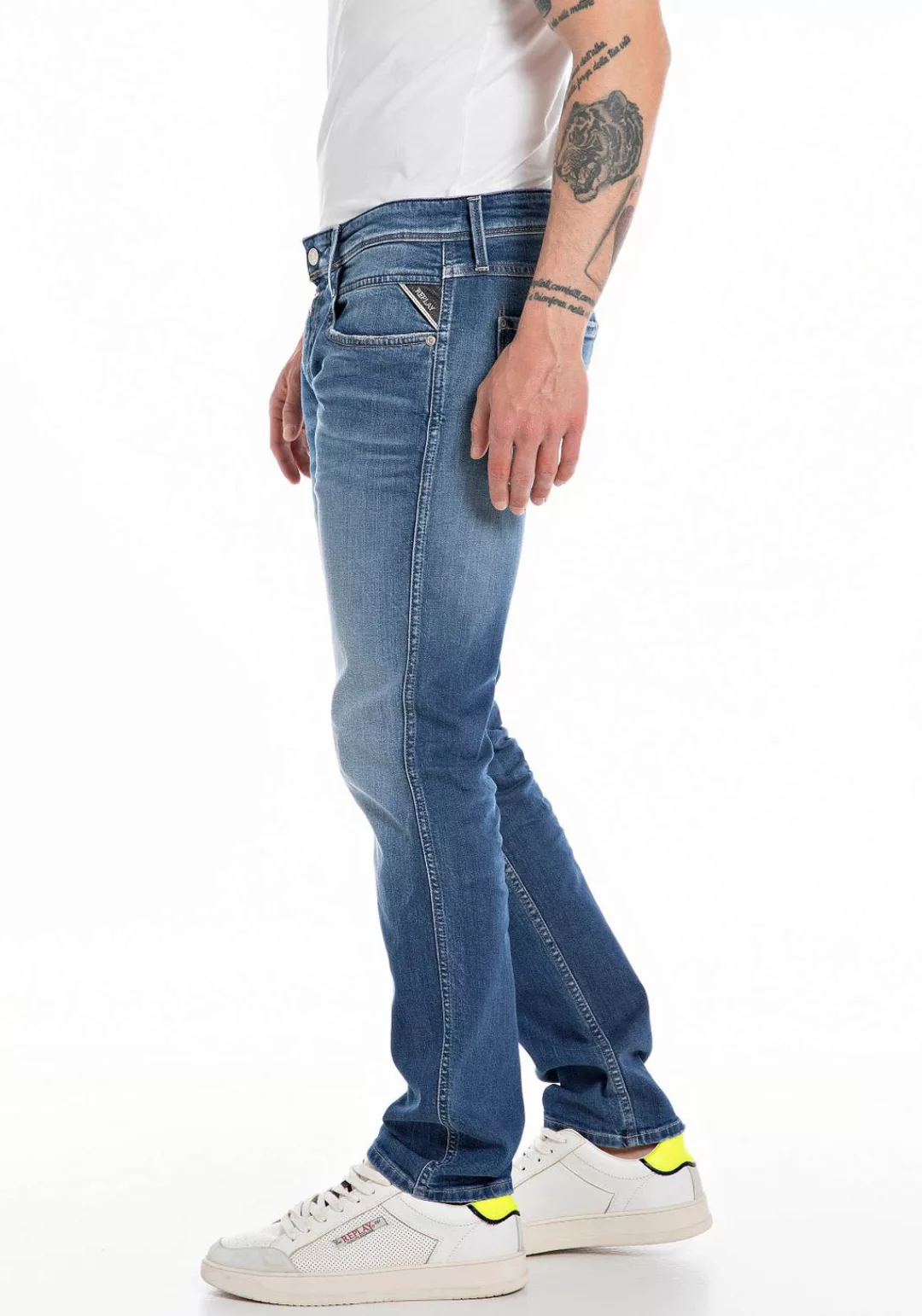 Replay Slim-fit-Jeans "ANBASS HYPERFLEX BIO" günstig online kaufen