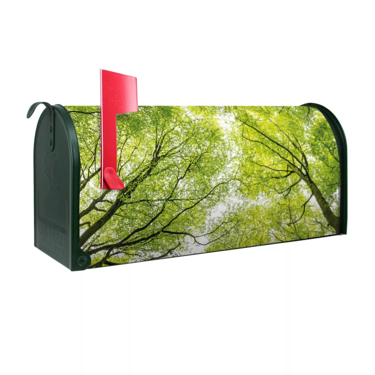 Banjado Amerikanischer Briefkasten Grün 48x22x16cm US Mailbox Letterbox Pos günstig online kaufen