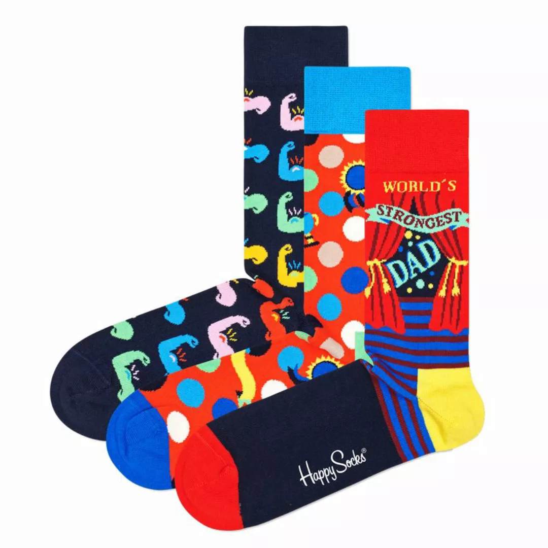 Happy Socks Geschenkbox FATHER´S DAY SOCKS GIFT SET 3-PACK XFAT08-0200 Mehr günstig online kaufen