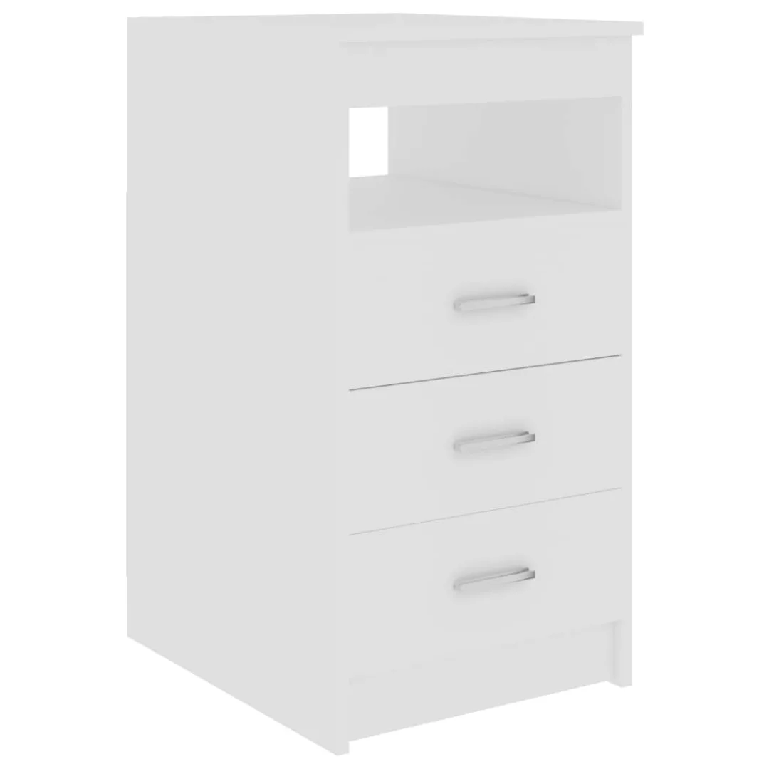 vidaXL Aktenschrank Sideboard mit Schubladen Weiß 405076 cm Spanplatte günstig online kaufen