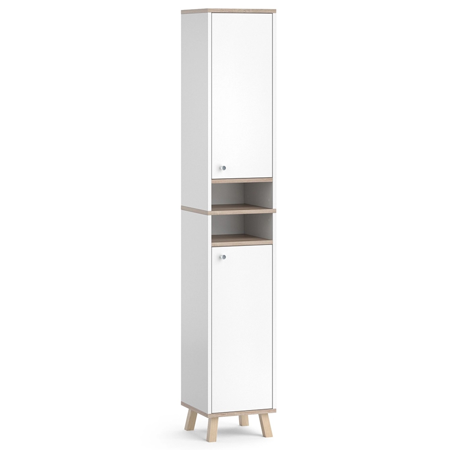Vicco Hochschrank Senyo, Weiß/Sonoma, 30 x günstig online kaufen