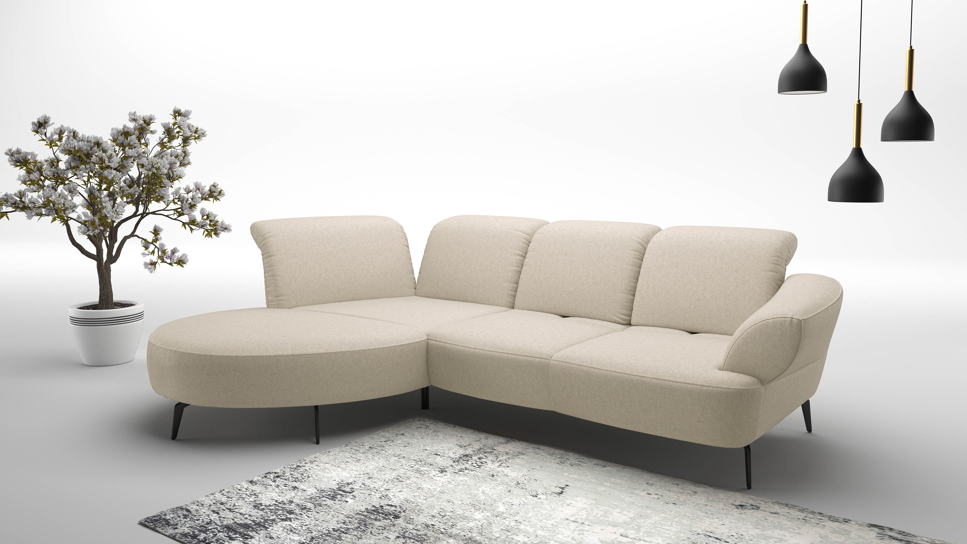 sit&more Ecksofa "Dance, L-Form, inkl. Sitztiefenverstellung", inkl. Click& günstig online kaufen