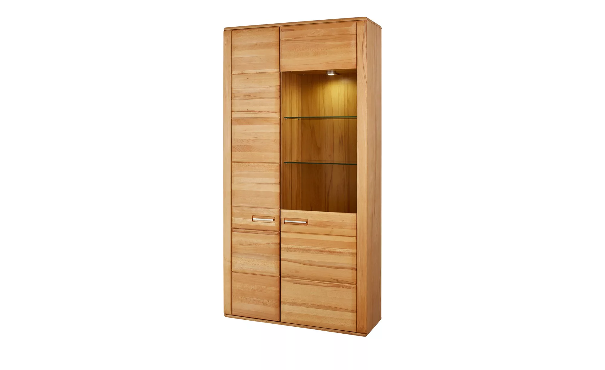 Woodford Vitrine  Dio ¦ holzfarben ¦ Maße (cm): B: 107 H: 209 T: 38.0 Schrä günstig online kaufen