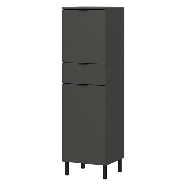 Lomadox Midischrank ASHTON-01 graphit grau Badschrank Badezimmer Schrank 34 günstig online kaufen