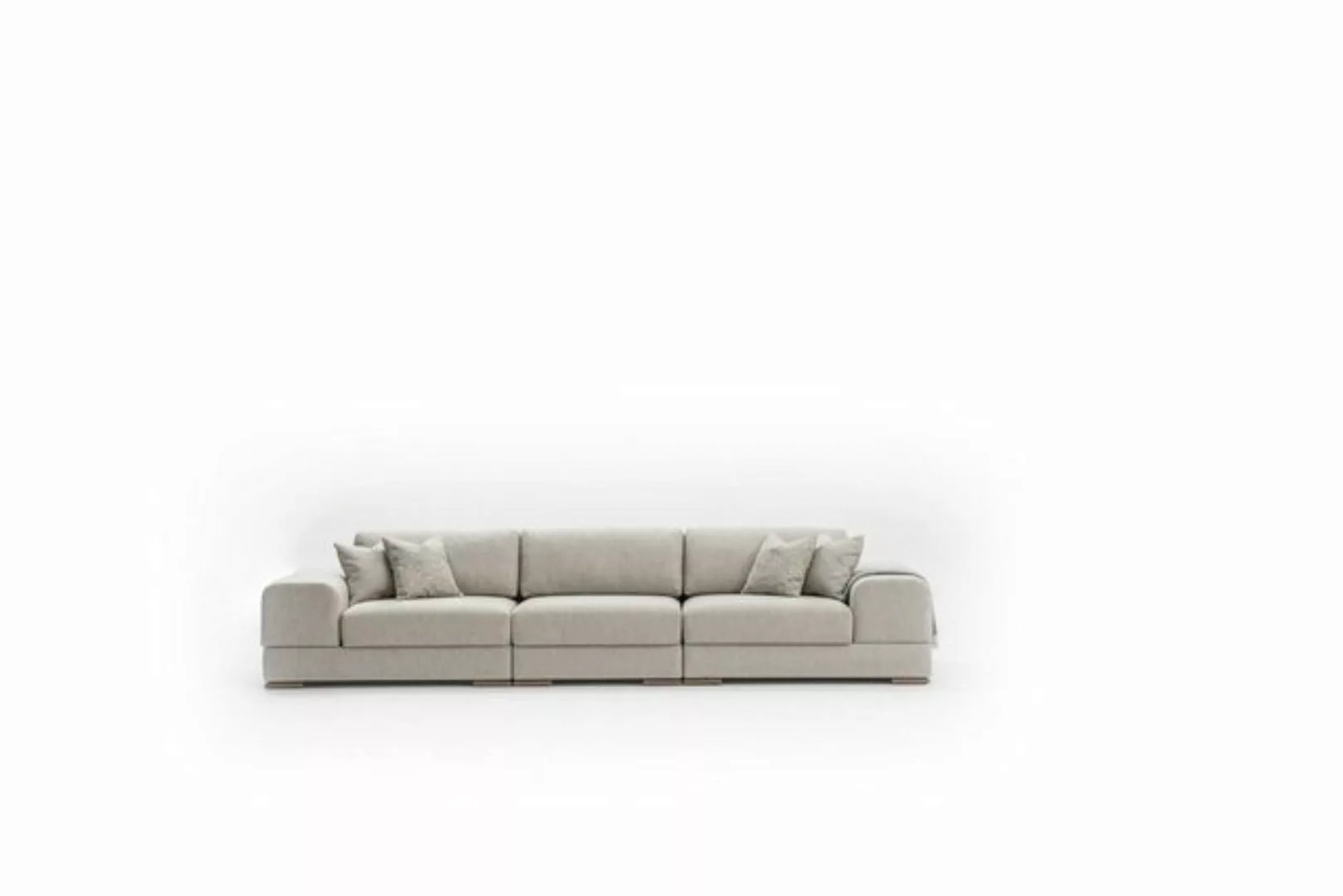 JVmoebel Big-Sofa Grau Gemütliche Sofa Big Couchen Weiche Sitz Möbel 350cm günstig online kaufen