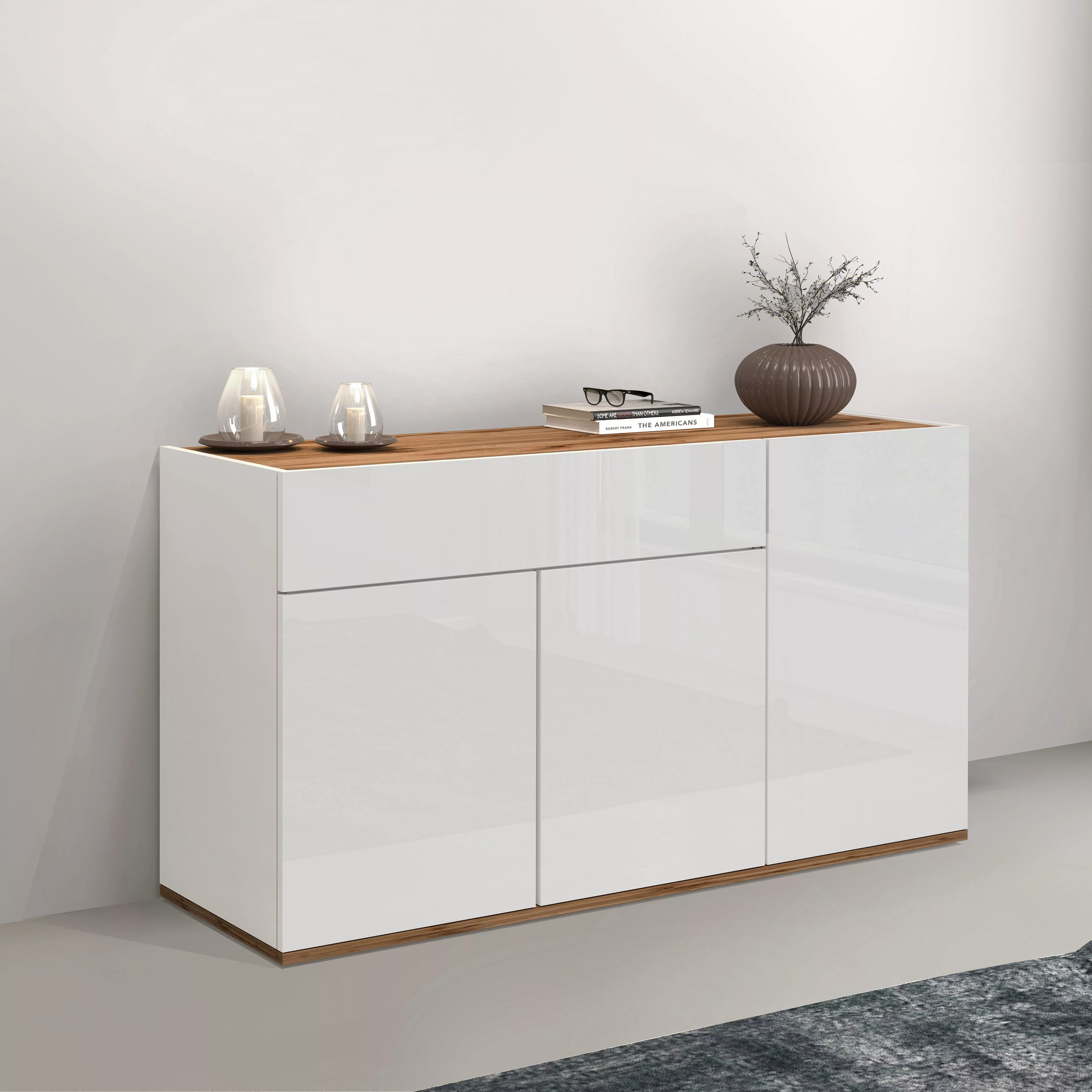 INOSIGN Sideboard "Garda, Kommode, Schrank, Kredenz", 3 Türen, 1 Schublade, günstig online kaufen