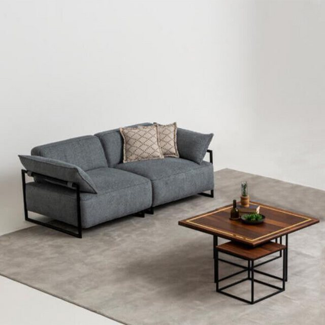 JVmoebel Sofa Wohnzimmer Textil Sofa 3 Sitzer Luxus Möbel Sitz Design Couch günstig online kaufen