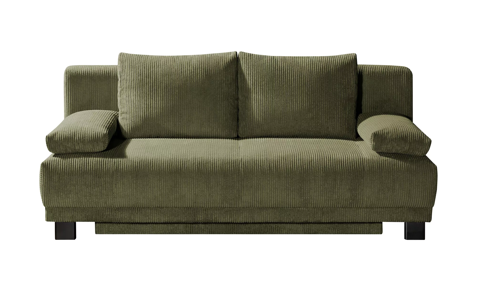 Schlafsofa aus Cord Luna ¦ grün ¦ Maße (cm): B: 200 H: 89 T: 96 Polstermöbe günstig online kaufen