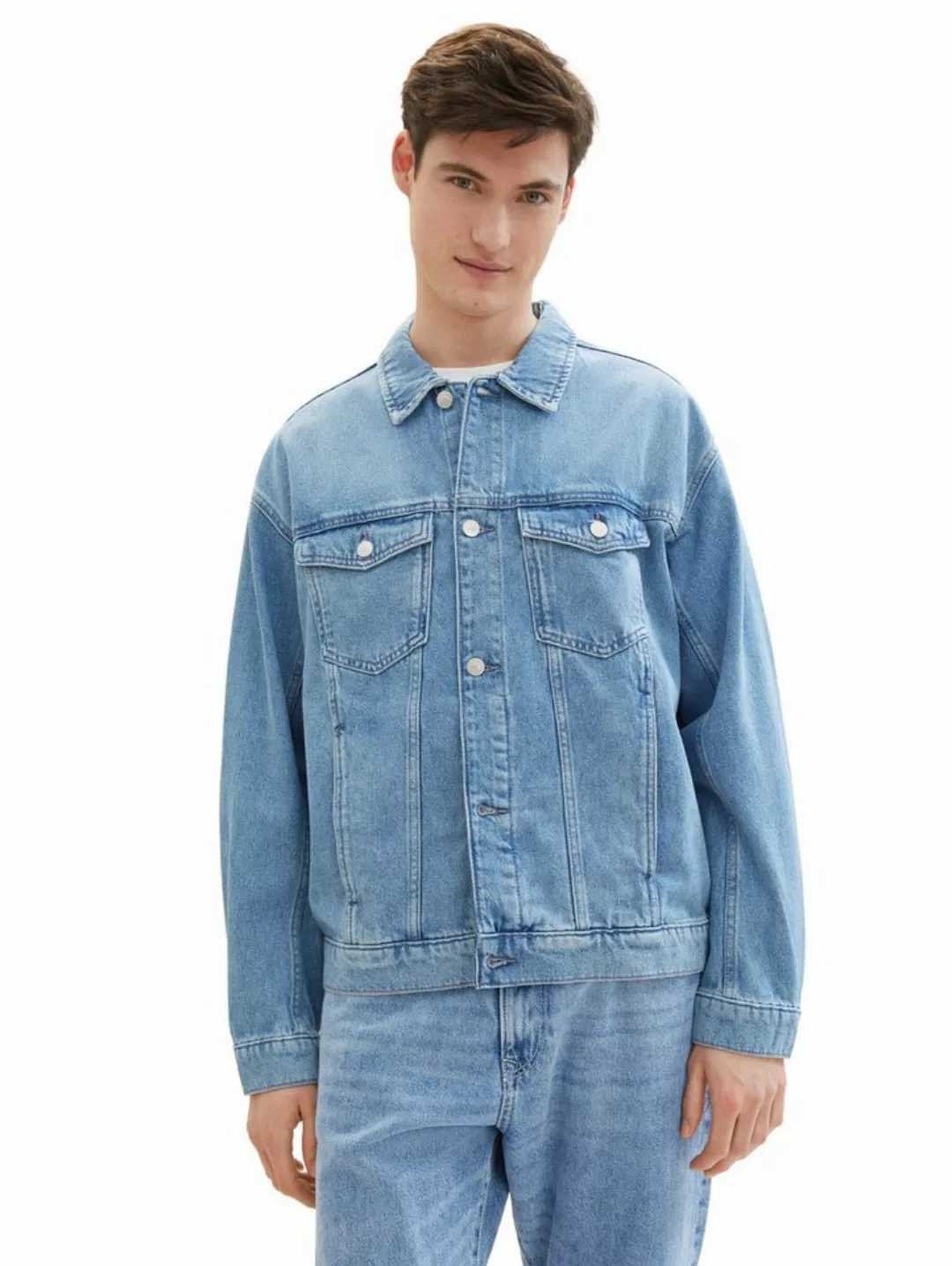 TOM TAILOR Denim Jeansjacke mit Knopfleiste günstig online kaufen