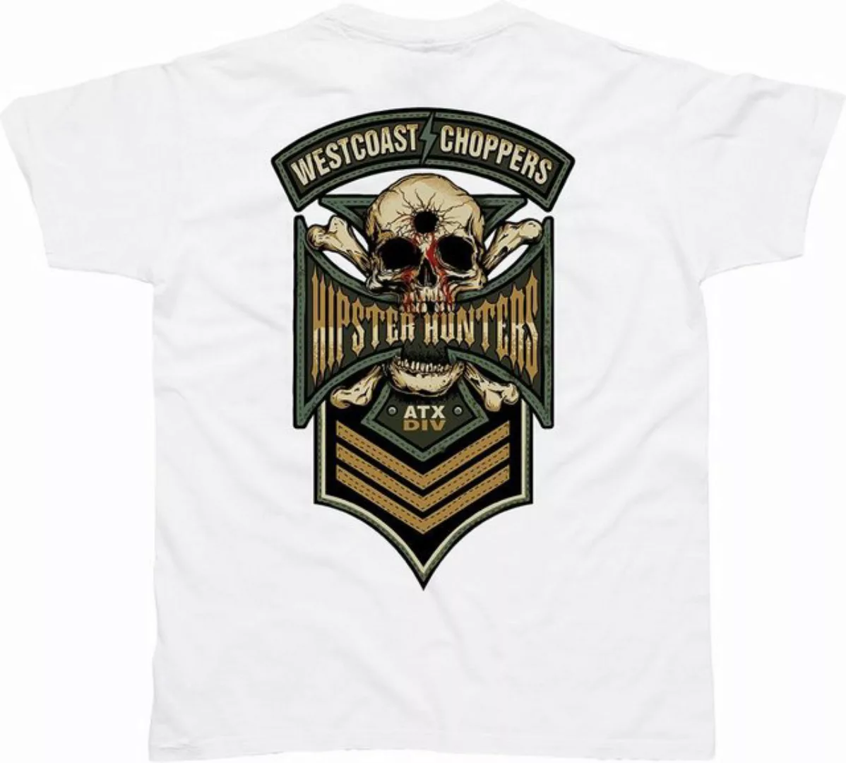 West Coast Choppers T-Shirt Hipster Hunters T-Shirt White günstig online kaufen