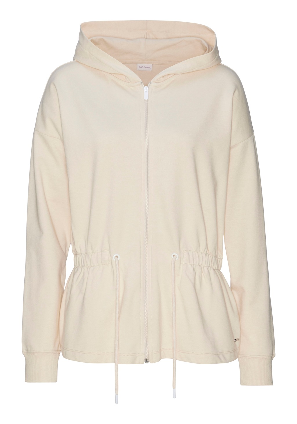 LASCANA Sweatjacke, mit Tunnelzug in der Taille, Loungewear günstig online kaufen