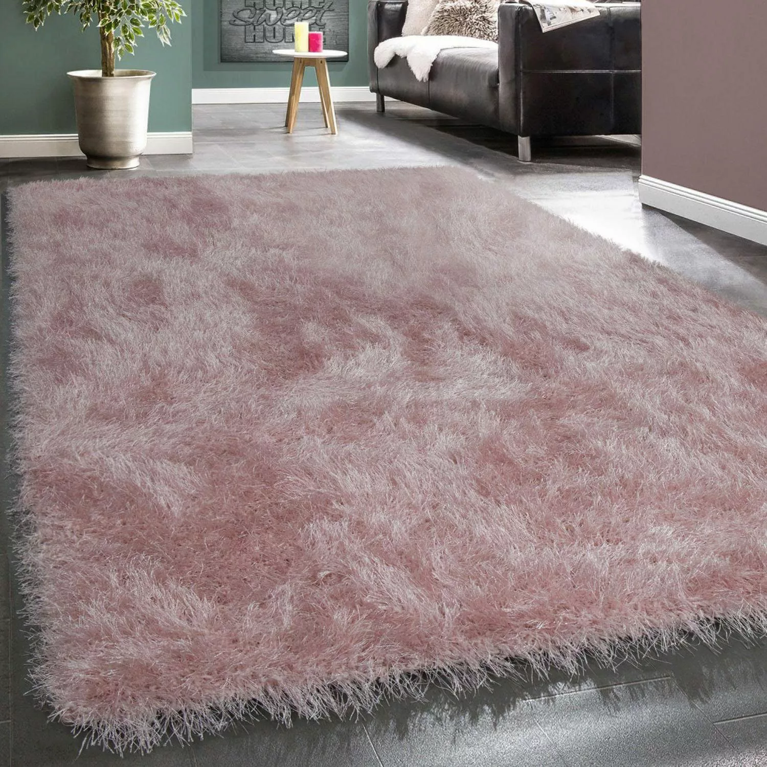 Paco Home Hochflor-Teppich Glamour 300, rechteckig, günstig online kaufen