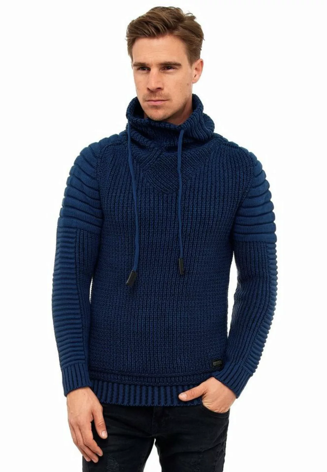 Rusty Neal Strickpullover mit hochabschließendem Kragen günstig online kaufen