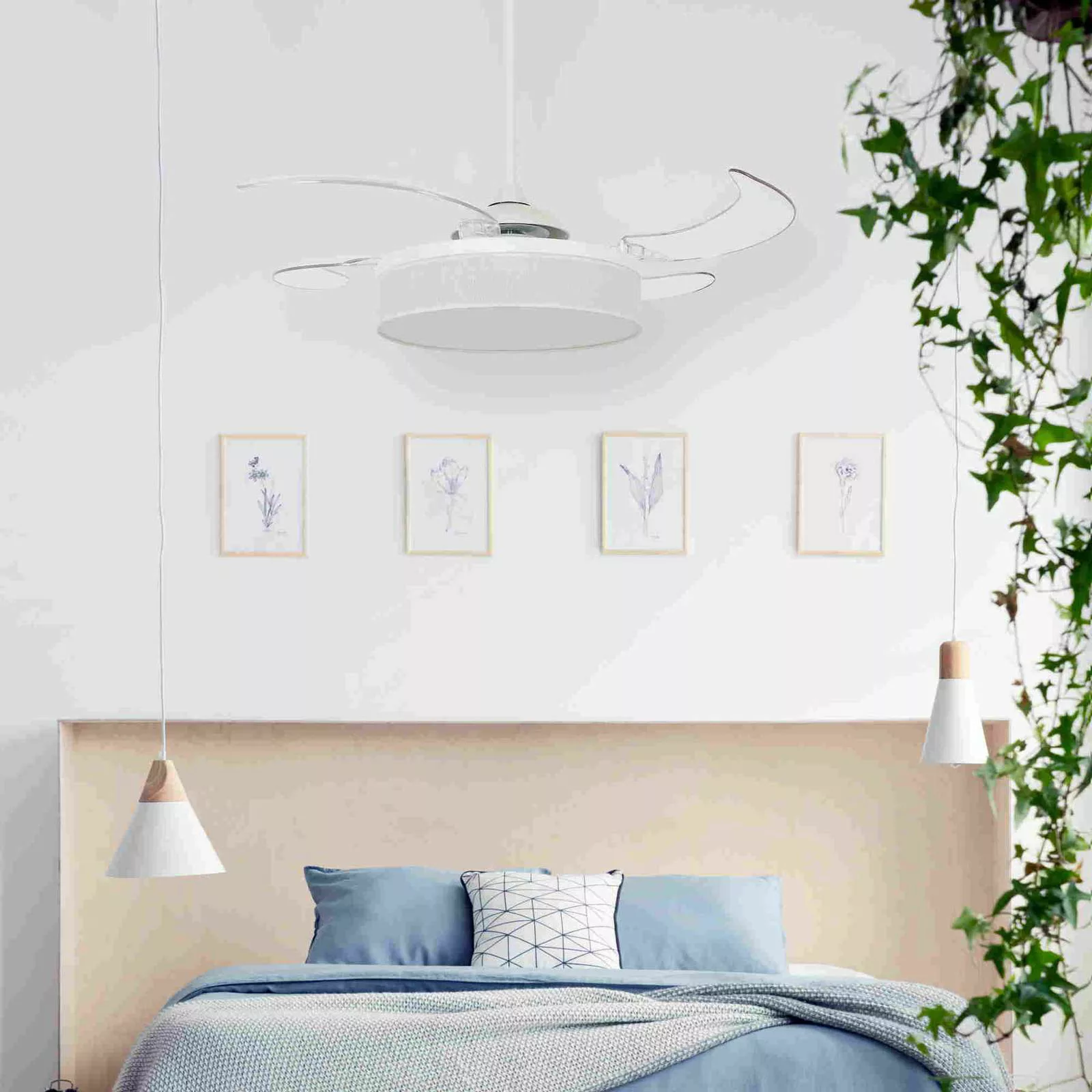 Beacon Deckenventilator Licht Fanaway Fraser weiß/klar leise günstig online kaufen