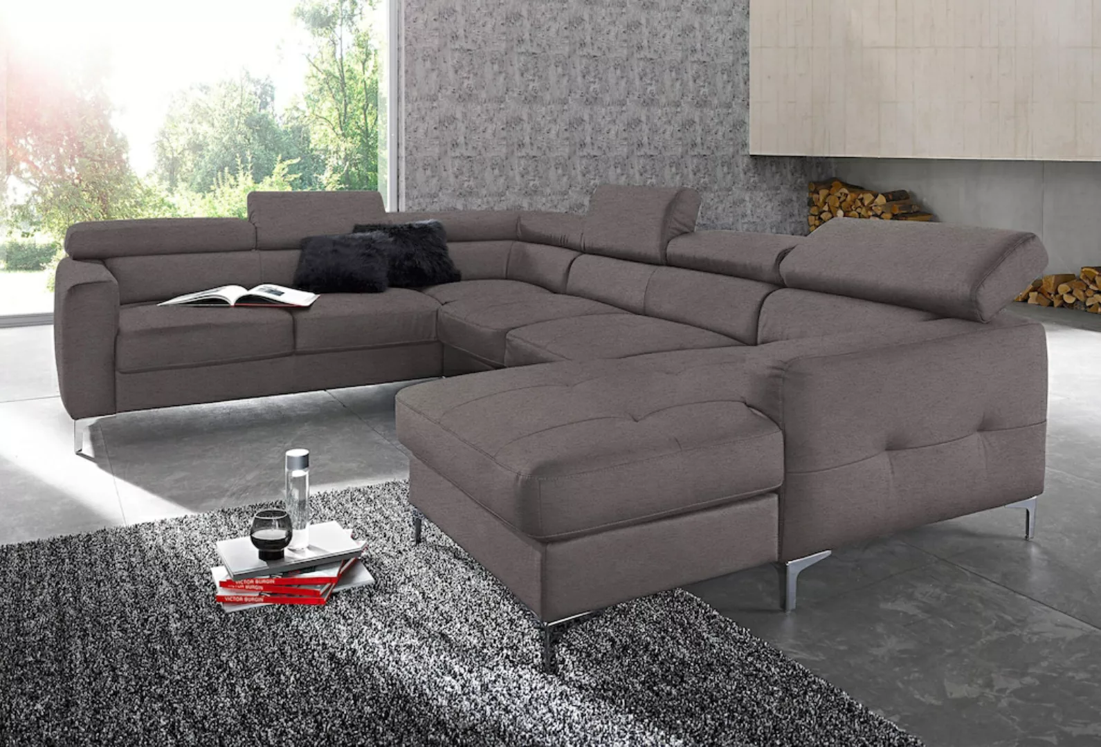 COTTA Wohnlandschaft "Ecksofa in modernem Design, U-Form" günstig online kaufen