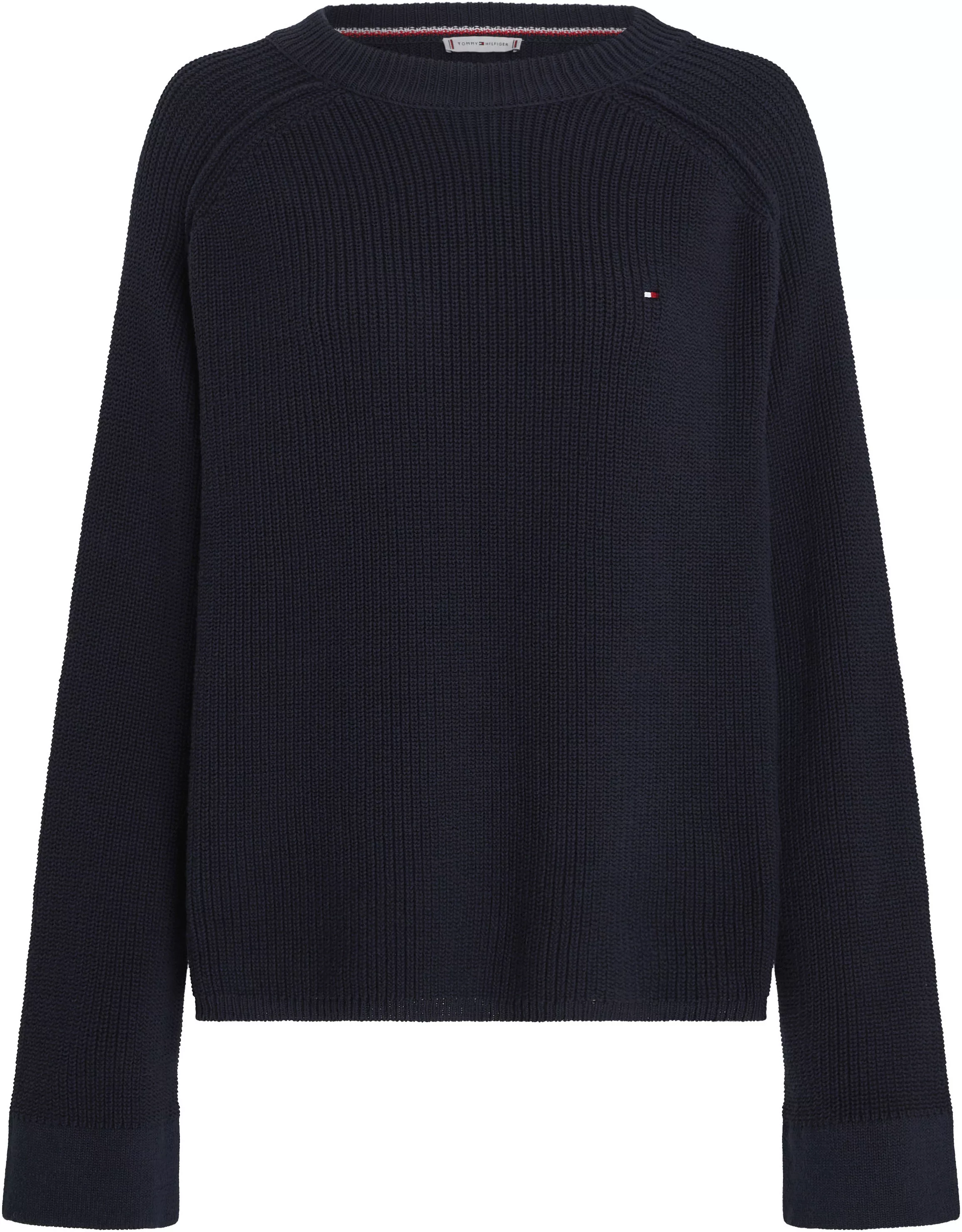 Tommy Hilfiger Curve Rundhalspullover "CRV CO CARDI STITCH C-NK SWT", Große günstig online kaufen