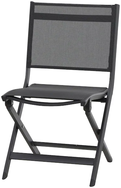 Siena Garden Klappstuhl Tesoro Alu 68 cm x 51 cm x 86 cm Anthrazit Matt günstig online kaufen