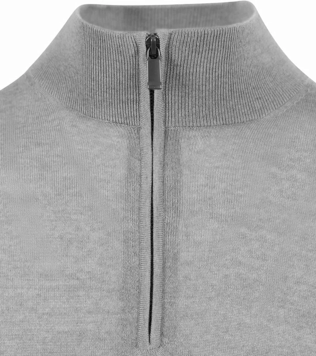 Suitable Merino Half Zip Pullover Grau - Größe M günstig online kaufen