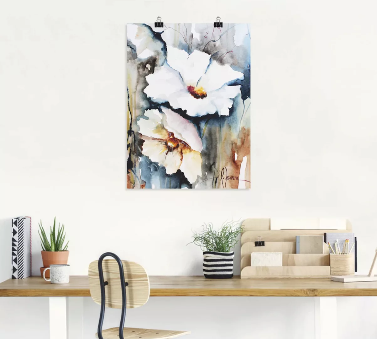 Artland Wandbild "Aquasblüten II", Blumen, (1 St.) günstig online kaufen