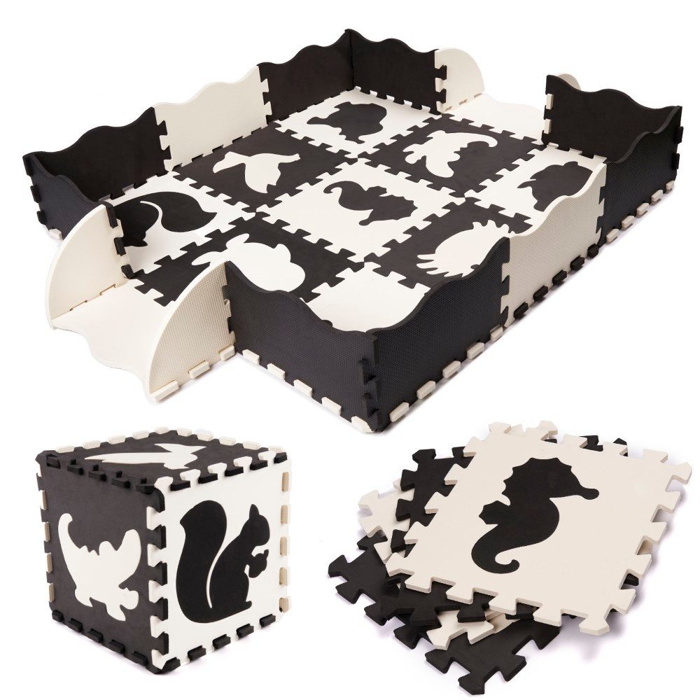 Ikonka Puzzle Kinderpuzzle Tierische Lernmatte für günstig online kaufen