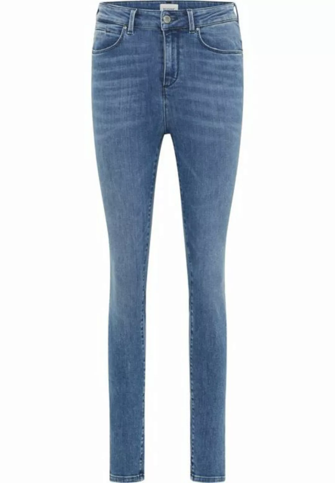 Mustang Damen Jeans GEORGIA Super Skinny Fit - Blau - Medium Blue Denim günstig online kaufen