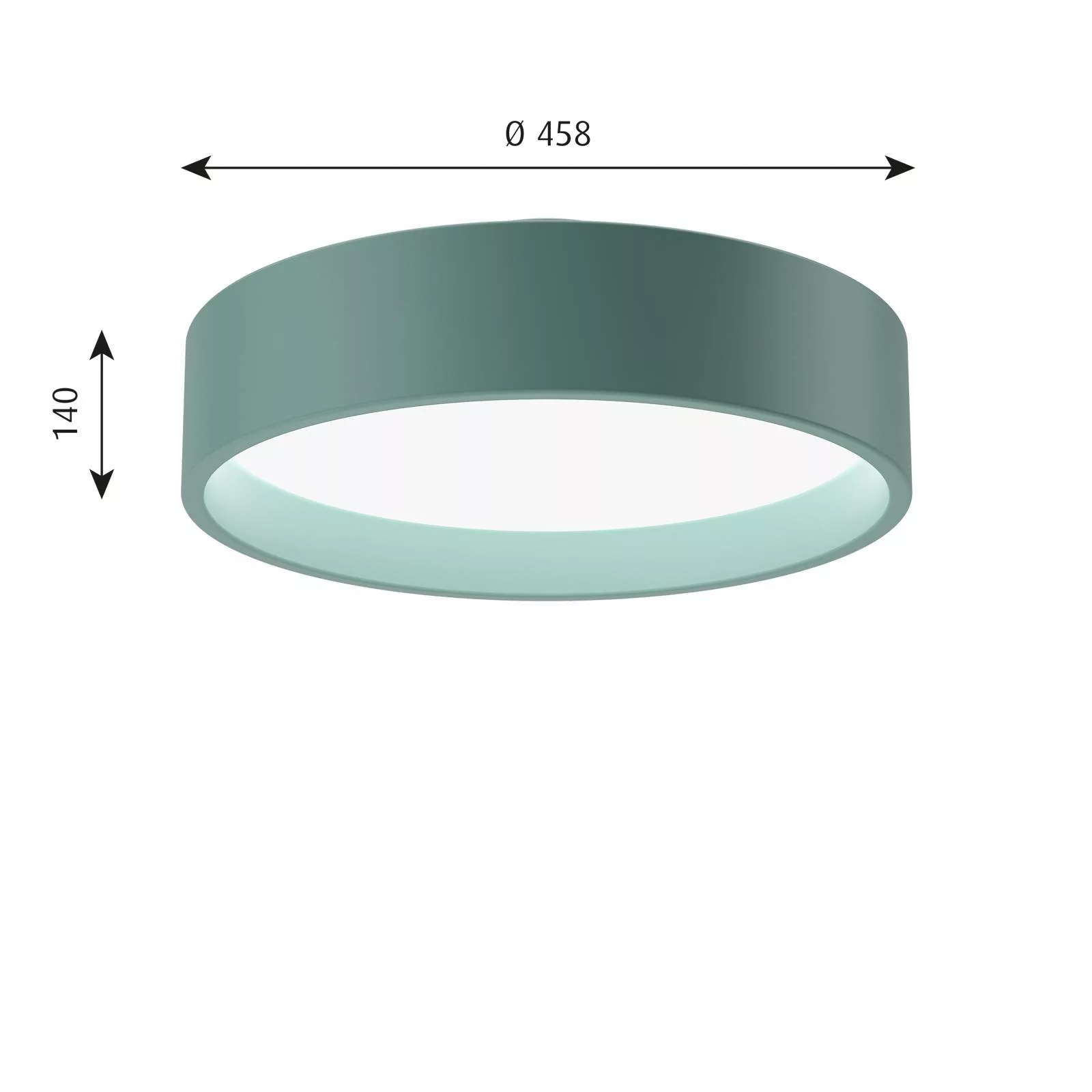 Louis Poulsen LP Circle Decke, Ø 45,8 cm petroleum günstig online kaufen