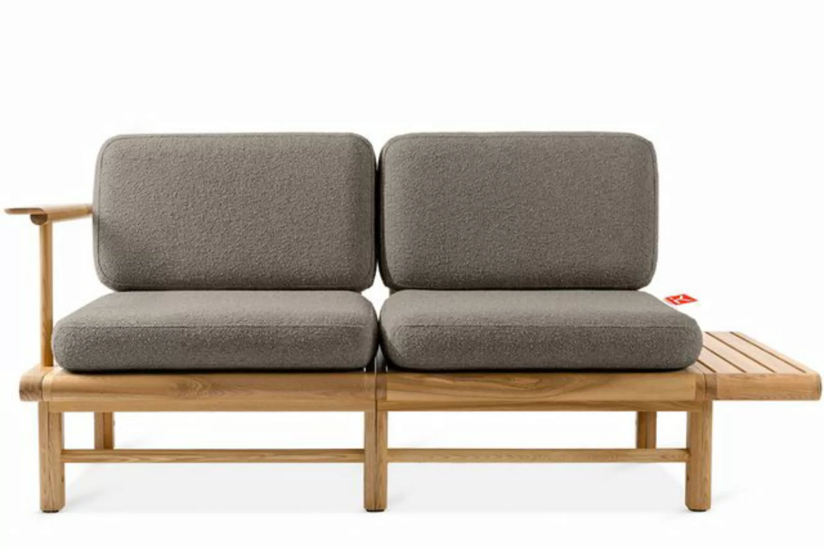 KONSIMO Sofa ATREDA Gartensofa 2-Sitzer, mit Ablage, hergestellt in der EU, günstig online kaufen