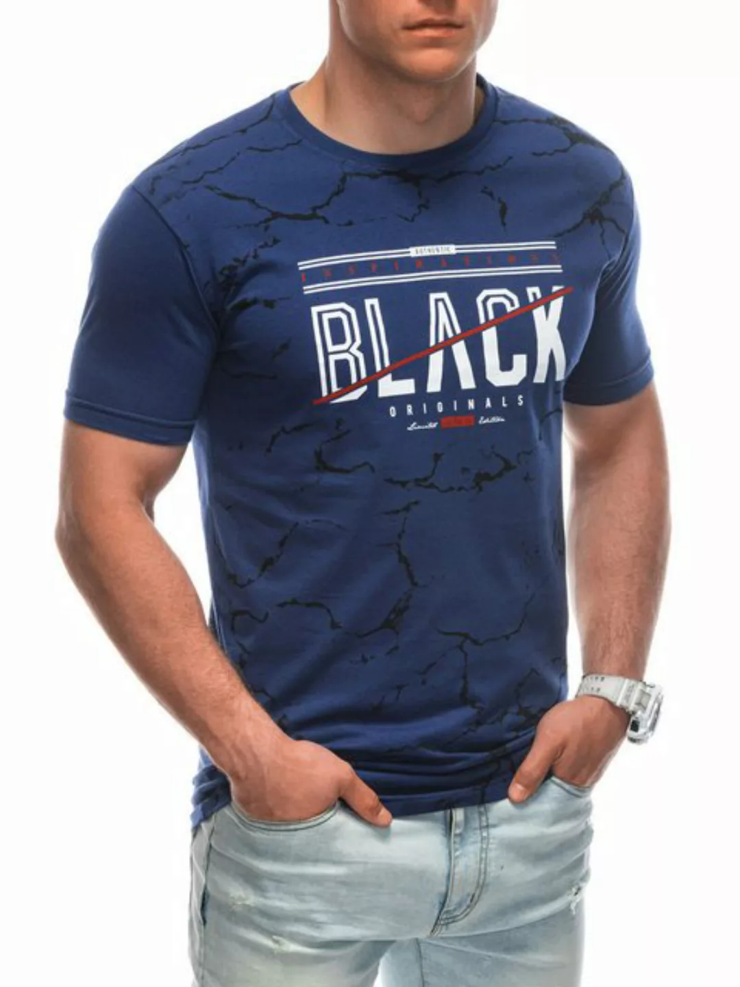 Edoti Print-Shirt T-Shirt Regular Fit günstig online kaufen