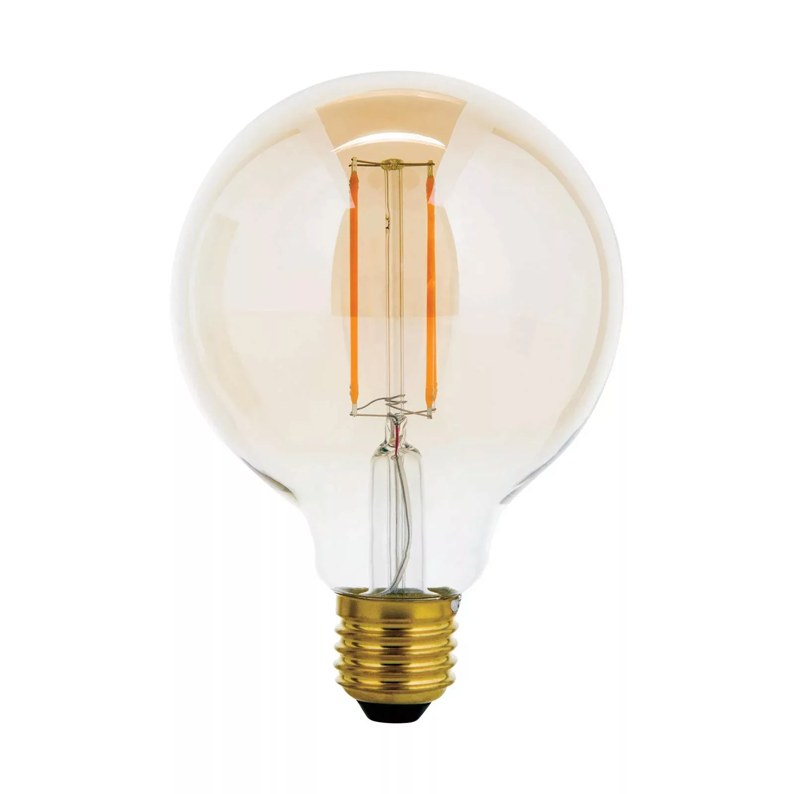 LED-Globelampe E27 G95 6W amber 2.200K dimmbar günstig online kaufen