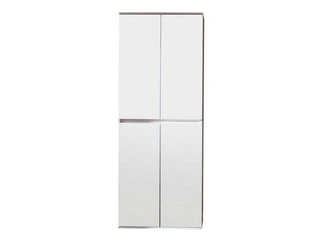 ebuy24 Kleiderschrank Minor Kleiderschrank 4 Türen, weiss, Spiegel. günstig online kaufen