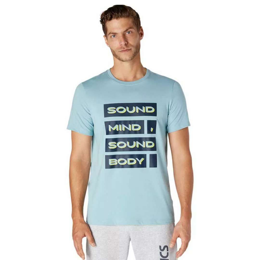 Asics Sound Mind Sound Body Graphic Iii Kurzarm T-shirt L Smoke Blue günstig online kaufen
