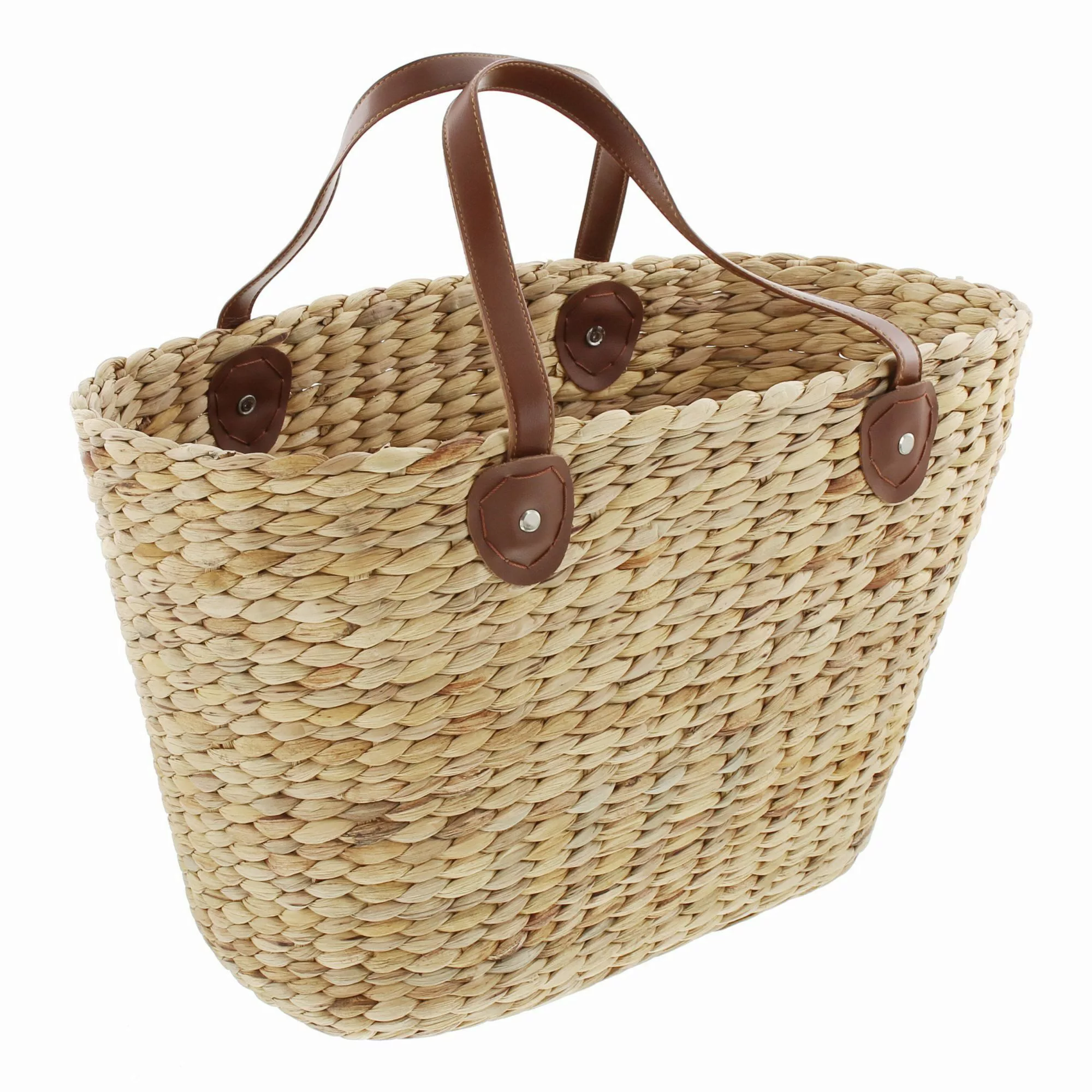 Frank Flechtwaren Schultertasche, Einkaufstasche Naturoptik günstig online kaufen